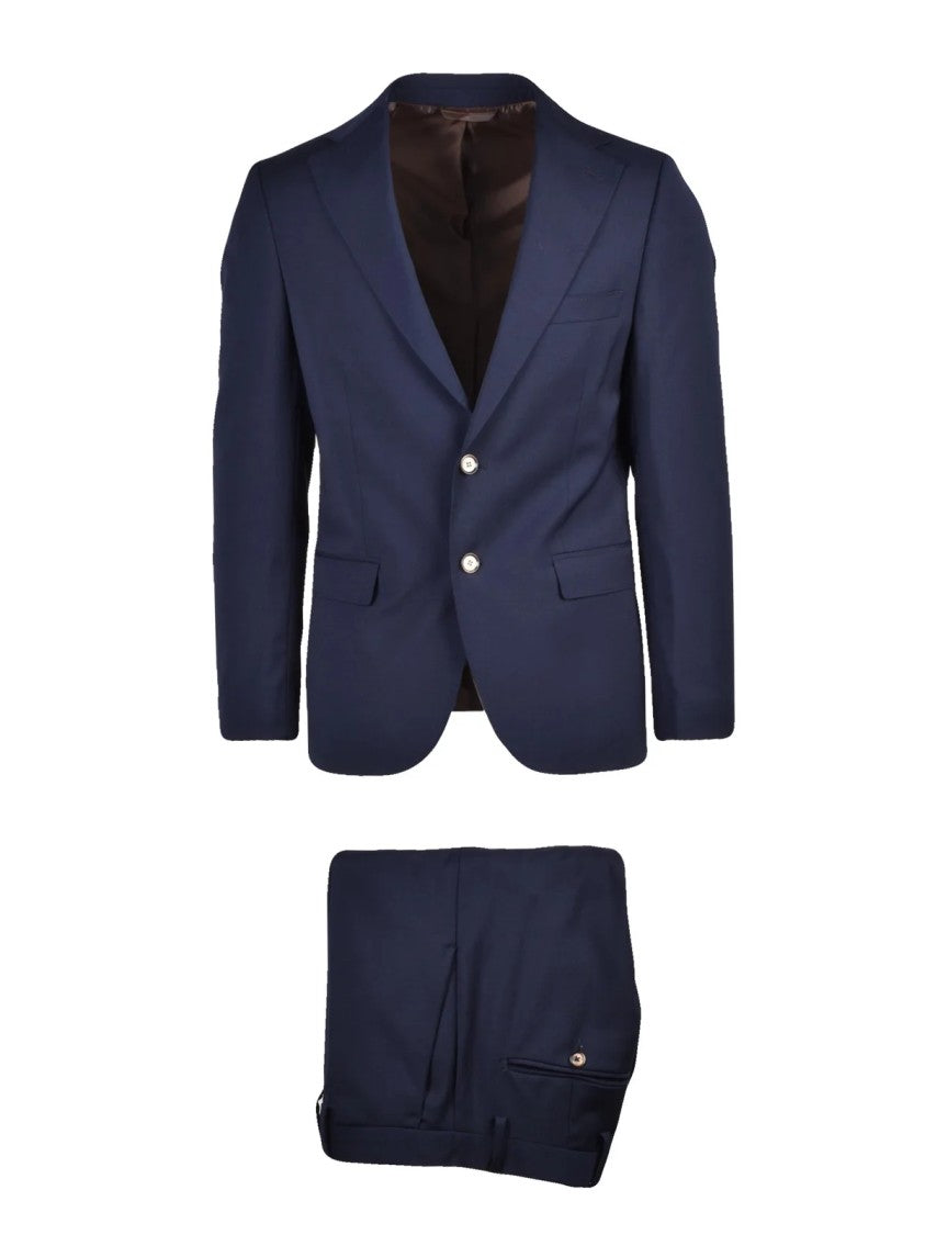 Out/Fit Blue Button Formal Suit