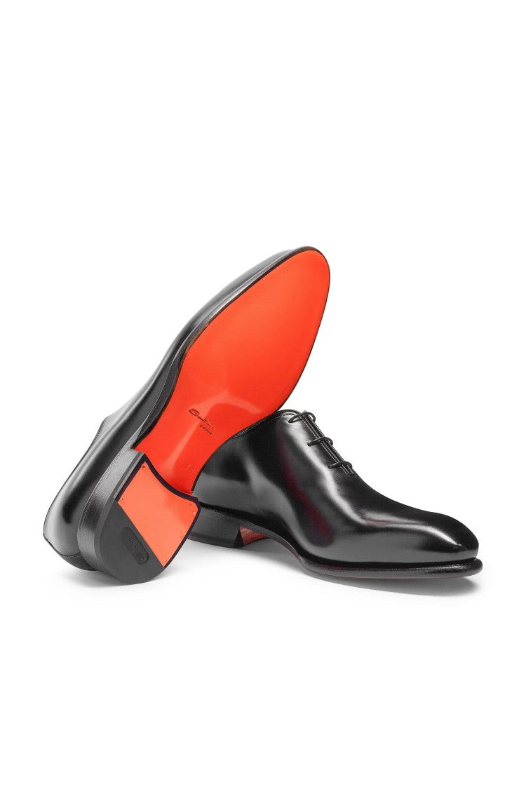 Santoni Antiqued Leather Oxford Shoes