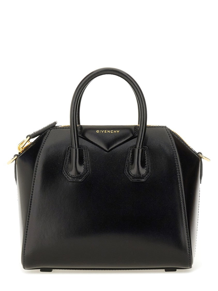 Givenchy Trapezoidal Mini Bag With Glossy Finish And Gold-Tone Hardware