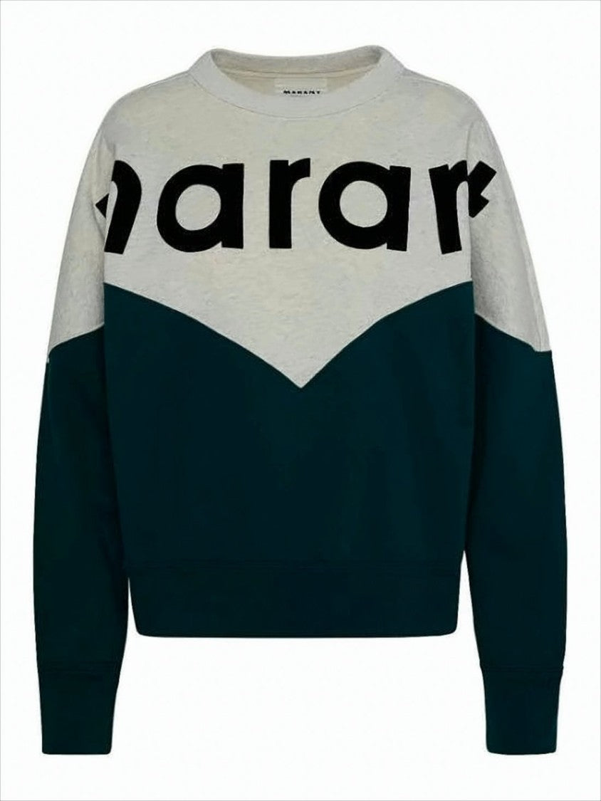Isabel Marant Color-Block Long-Sleeve Top With Bold Graphic Detailing