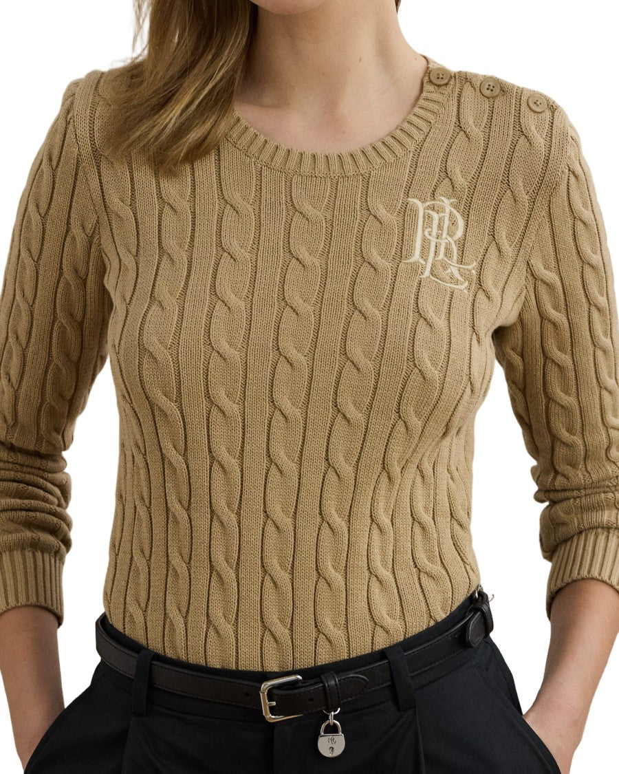 Lauren Ralph Lauren Montiva Long Sleeve Cable Knit Pullover