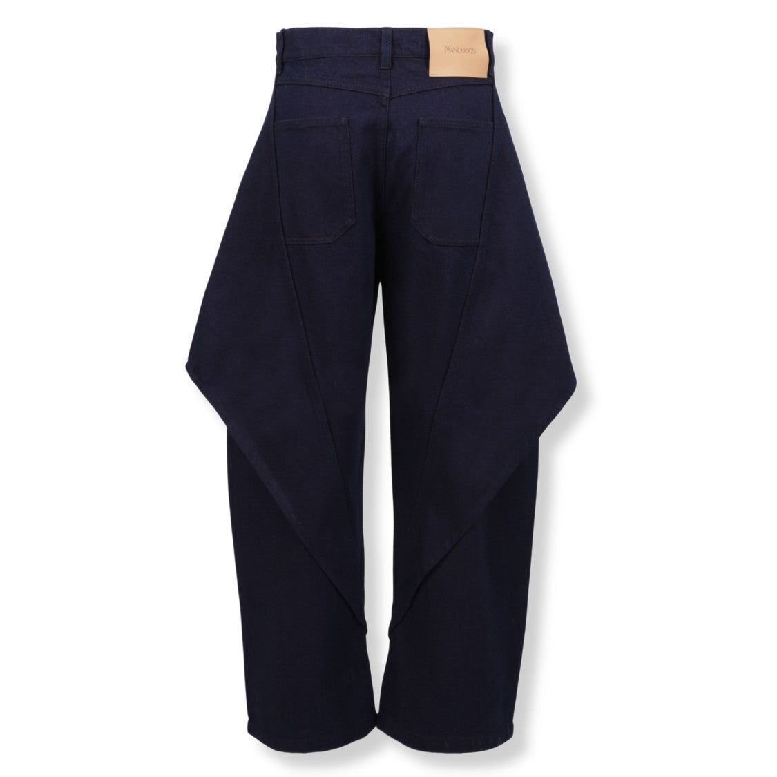 J. W. Anderson Cropped Sculptural Jeans With Unique Silhouette