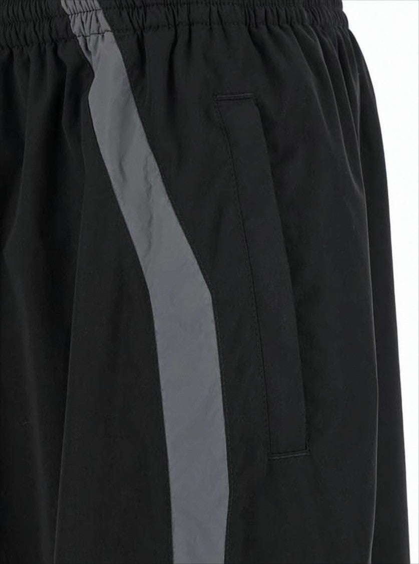 Balenciaga Loose-Fitting Jogger Pants With Angular Stripes