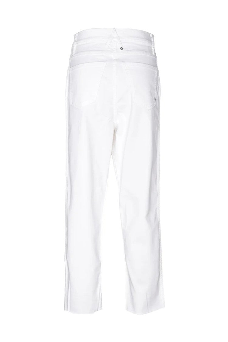 Cycle White Cropped Denim Jeans