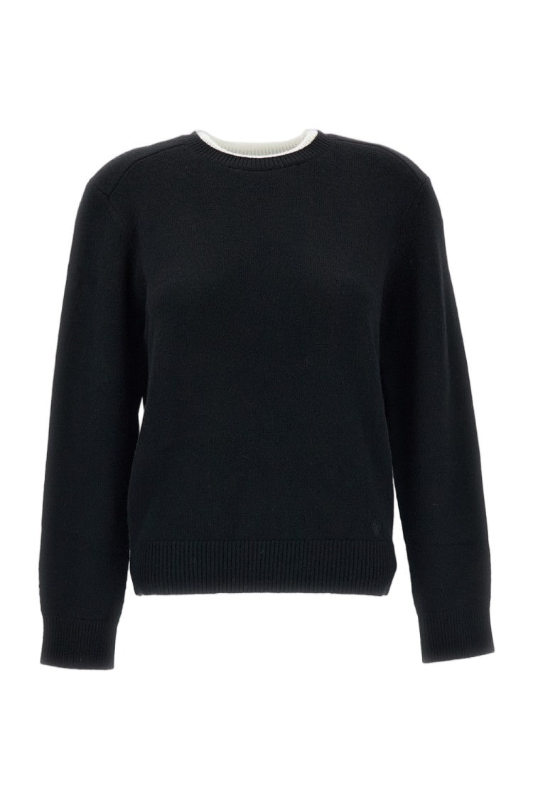 Loulou De Saison Black Ivory Cashmere Otis Sweater