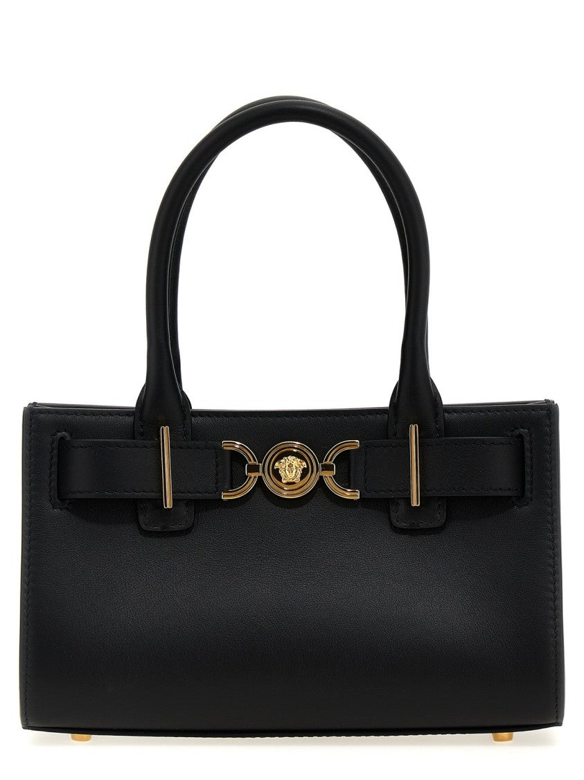 Versace Rectangular Smooth Sheepskin Leather Tote Bag