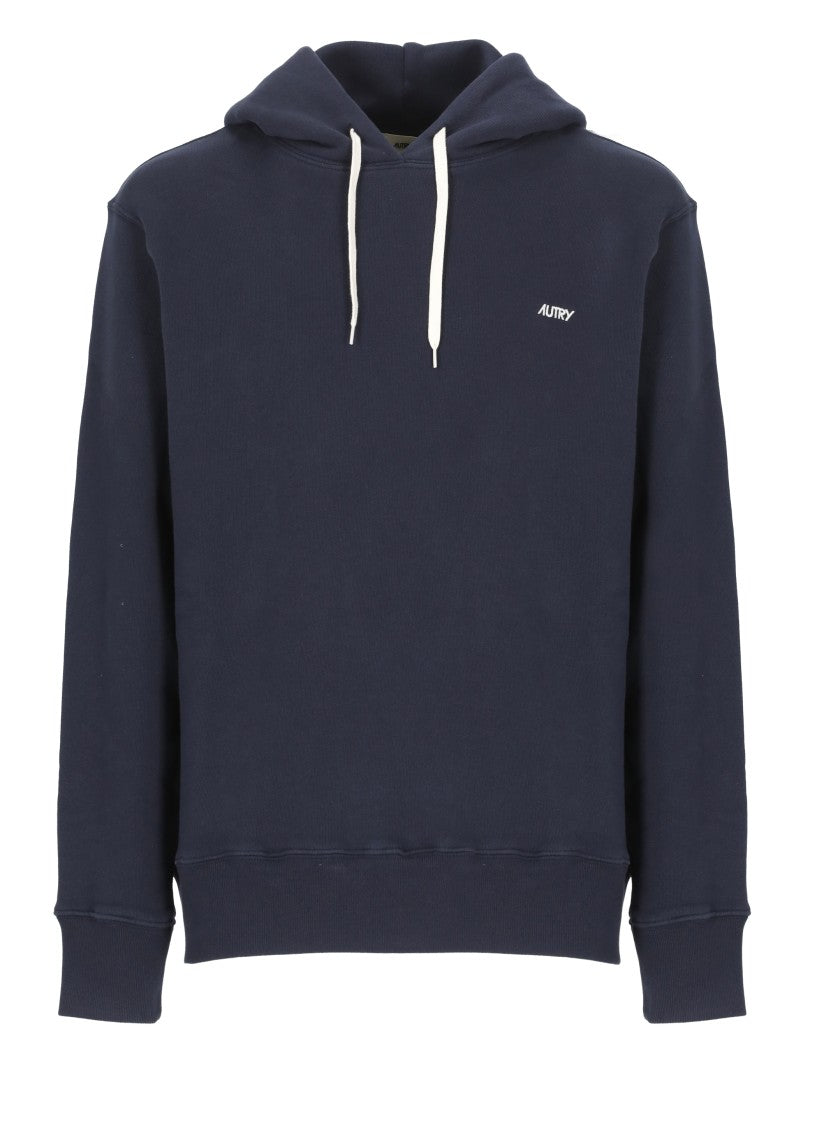 Autry Classic Blue Cotton Hoodie