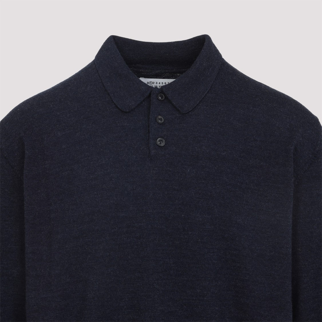 Maison Margiela Navy Wool Polo