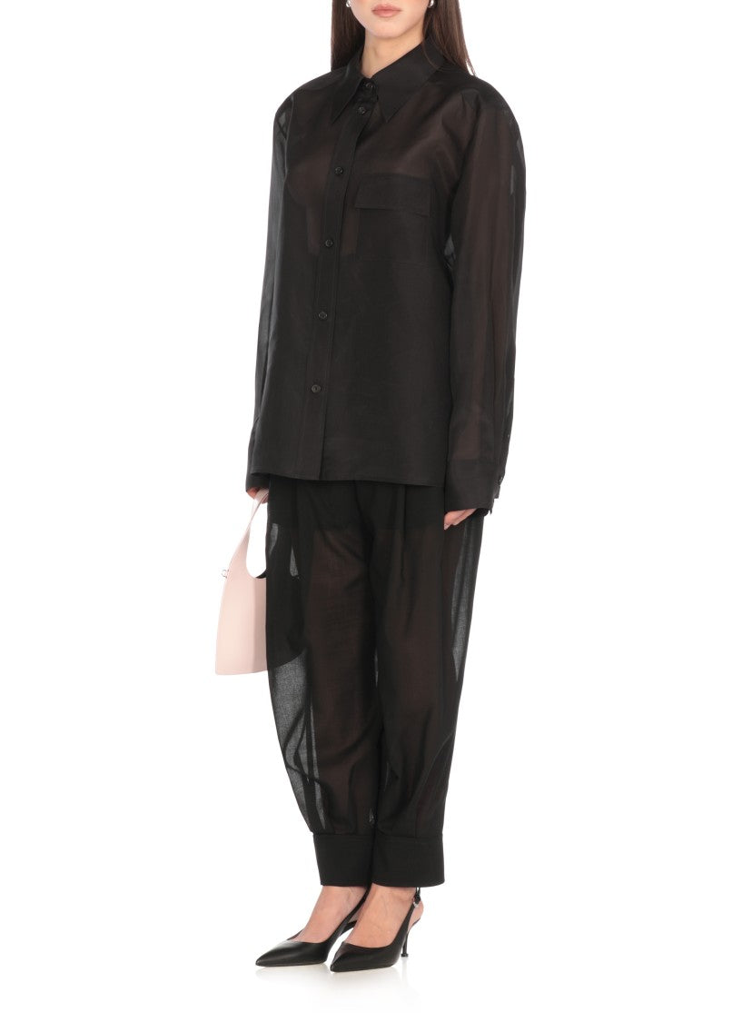 Philosophy Di Lorenzo Serafini Black Virgin Wool Pants