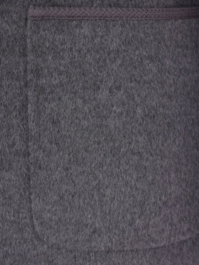 Róhe Embroidered-Trim Crew-Neck Jacket