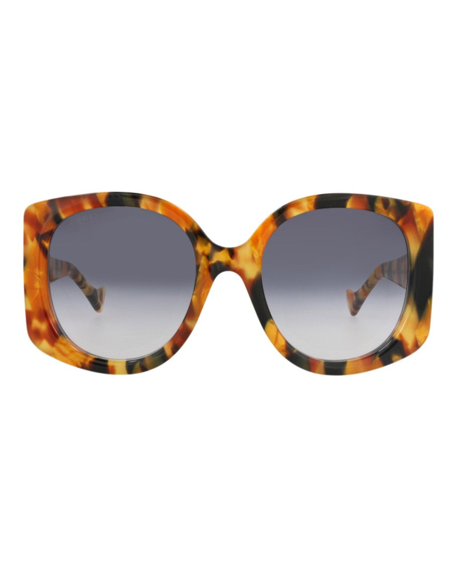 Gucci Round-Frame Recycled Acetate Sunglasses