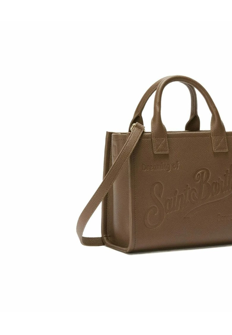 Mc2 Saint Barth Rectangular Structured Handbag With Sturdy Handles And Adjustable Strap