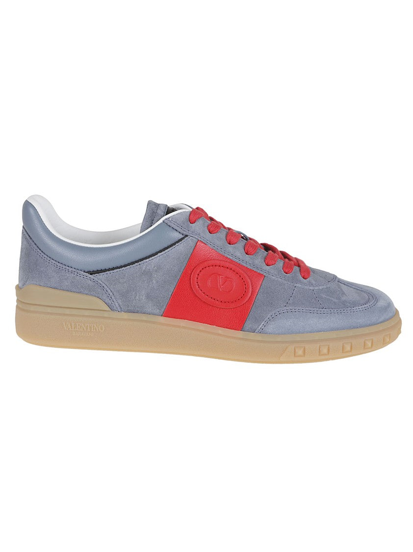Valentino Grey Nappa Calfskin Low Top Upvillage Sneaker