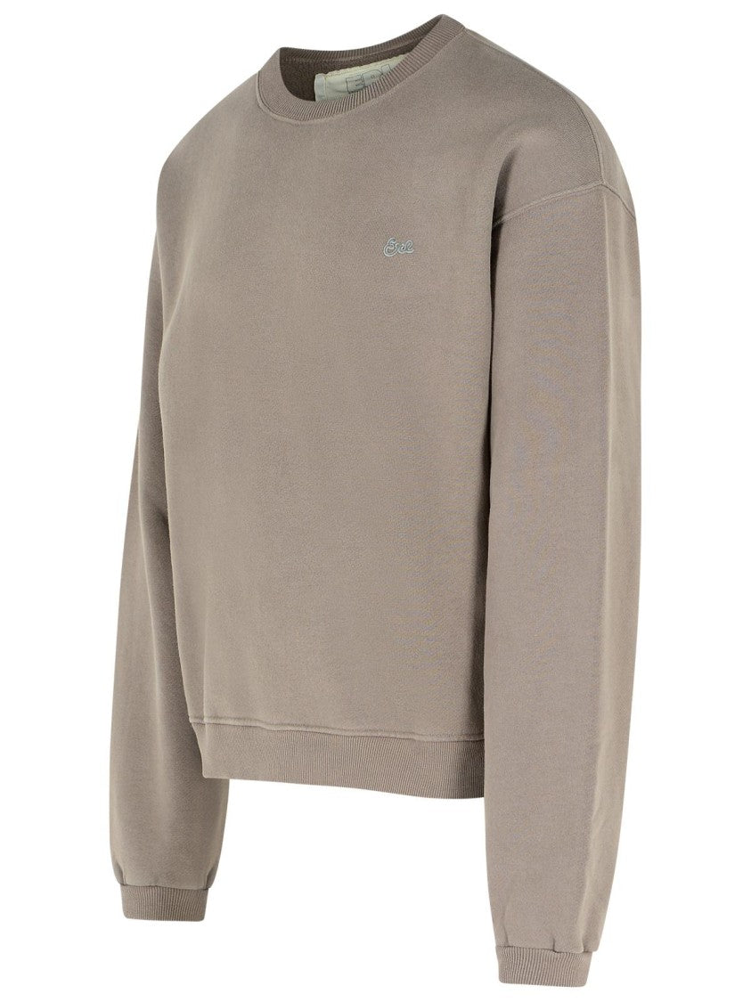Erl Taupe Cotton Sweatshirt