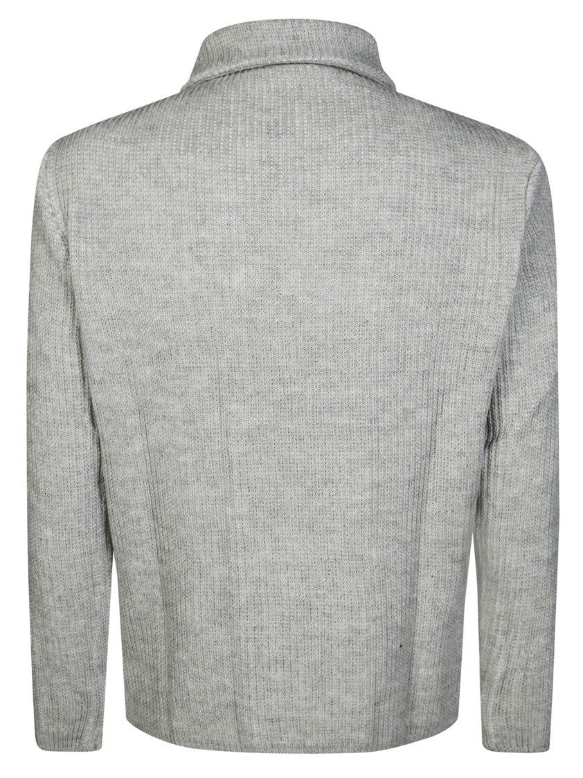 Manuel Ritz Double-Breasted Knit Jacket