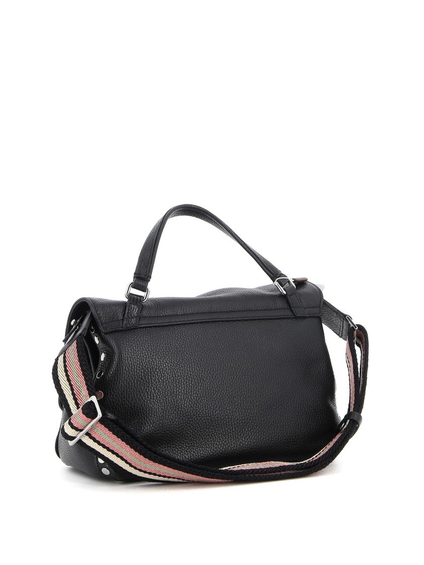 Zanellato Structured Leather Shoulder Bag With Distinctive Clasp