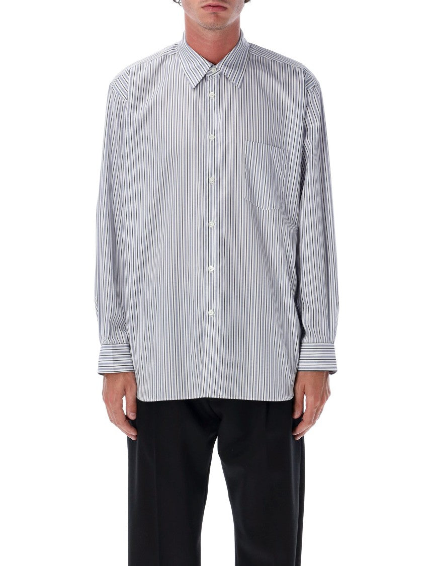 Comme Des Garçons Vertical Stripe Long-Sleeve Shirt