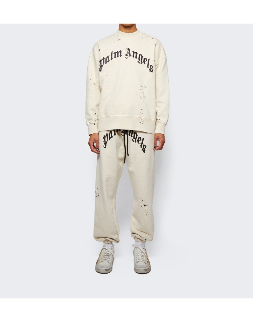 Palm Angels Spray Print Flame Logo Sneakers