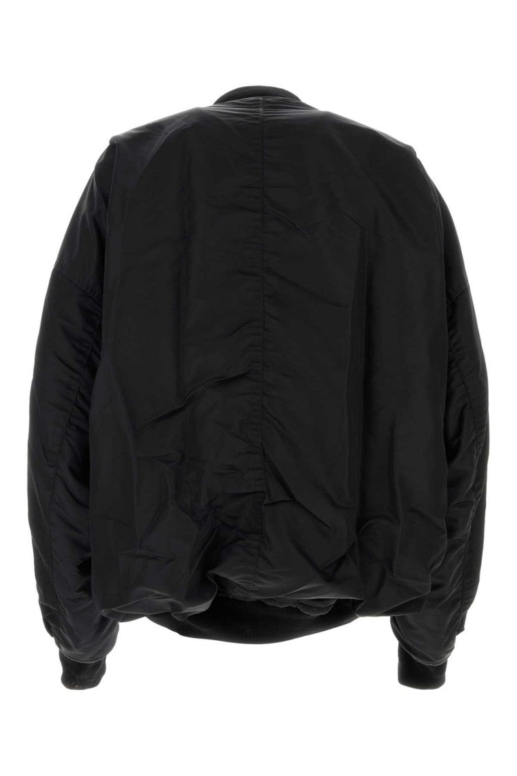 Miharayasuhiro Black Nylon Bomber Jacket