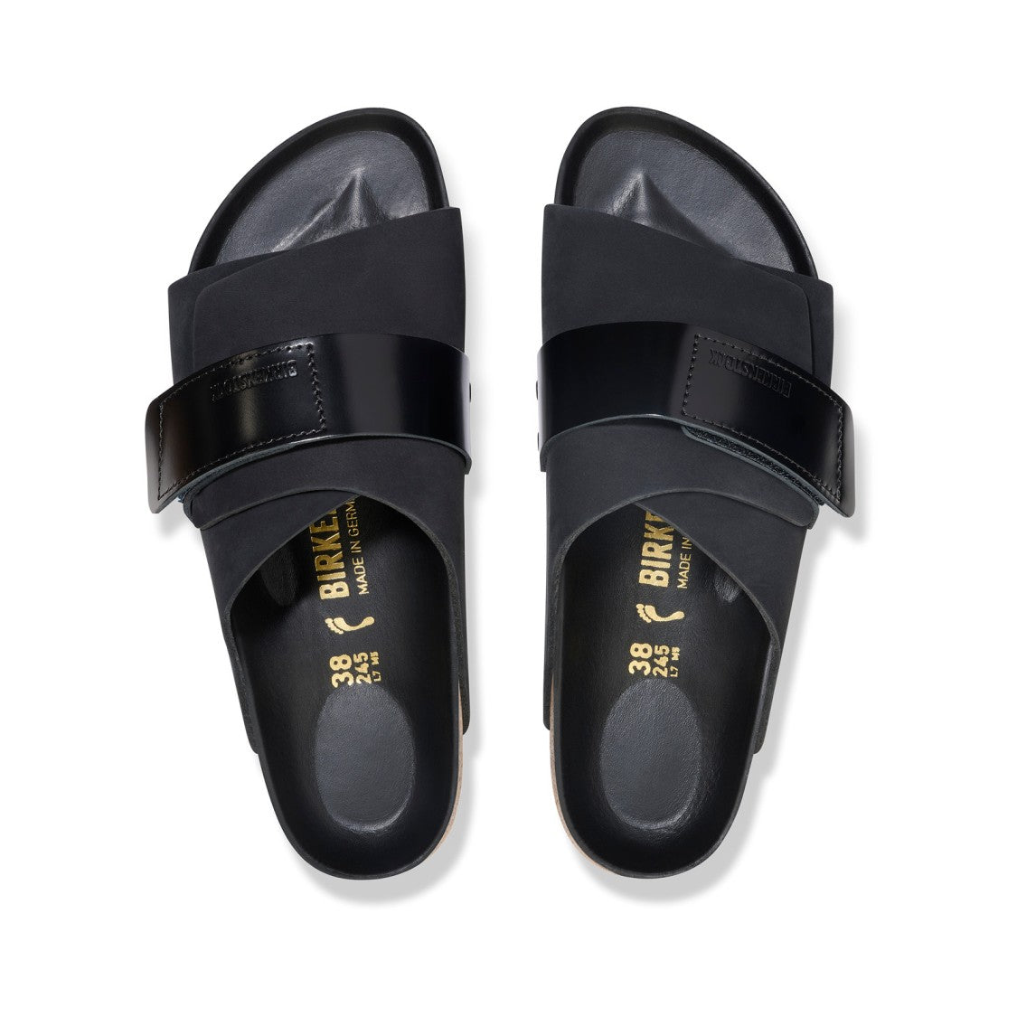 Birkenstock Kyoto Sandals In Nabuk Black