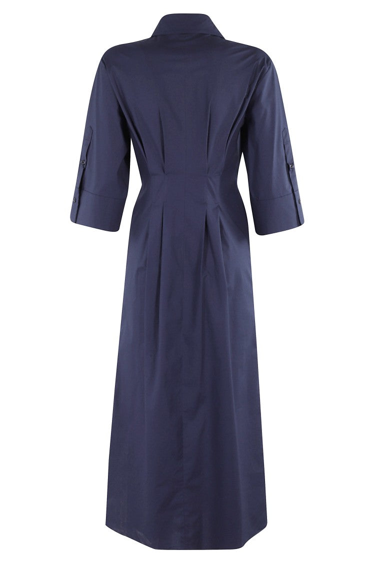 Seventy Stretch Poplin Midi Dress With Kimono Sleeves