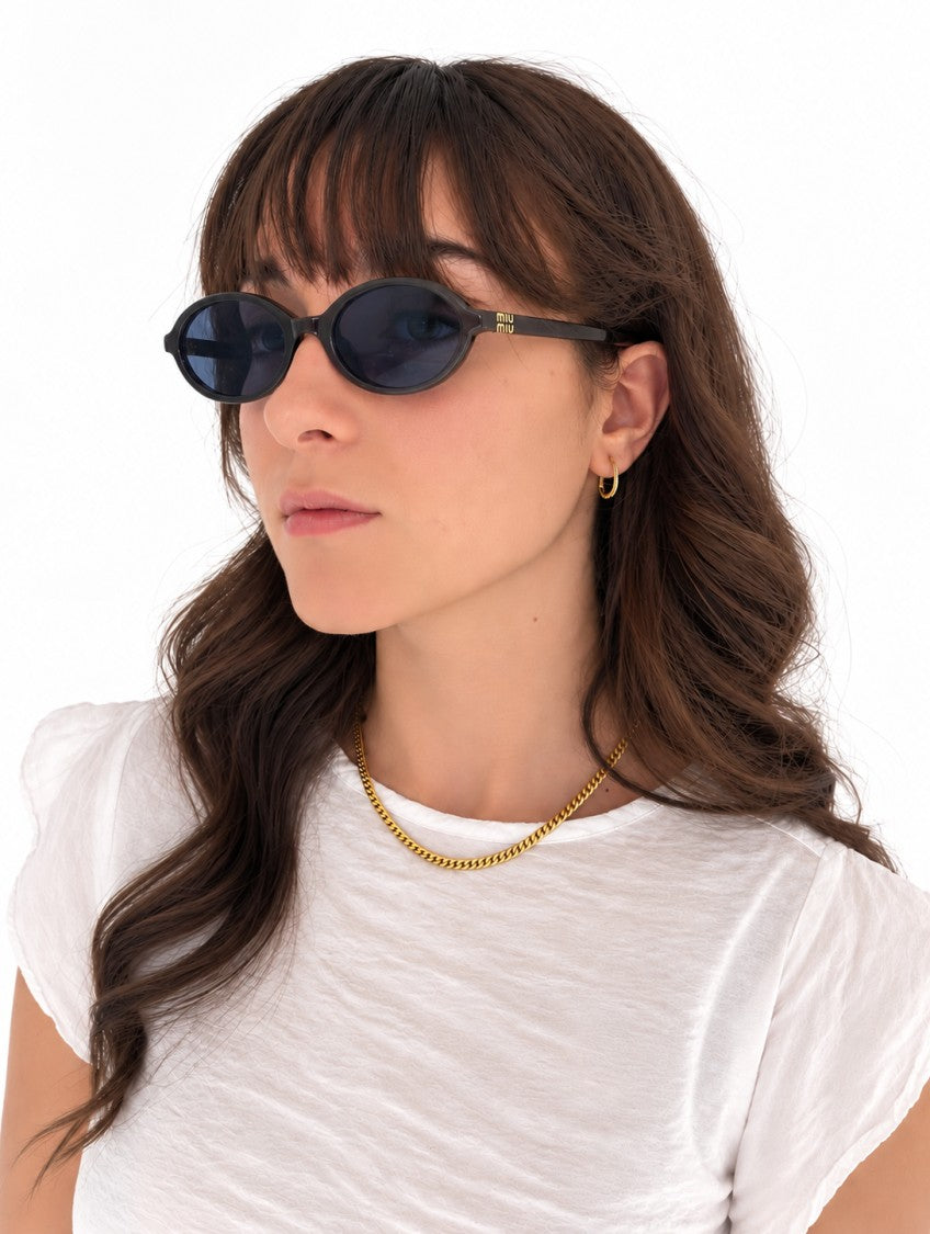 Miu Miu Brown 04Zs Miu Regard Acetate Sunglasses