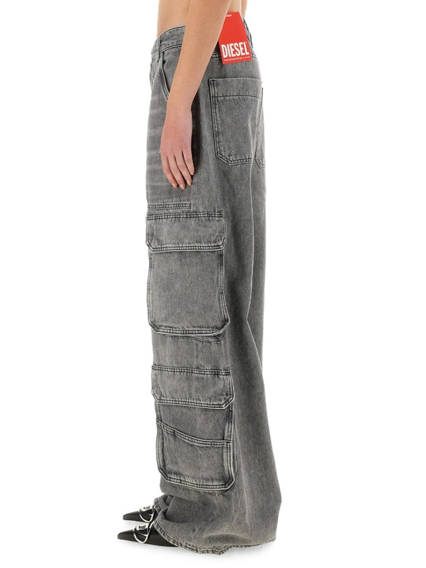 Diesel "D-Sire" Cargo Denim Pants