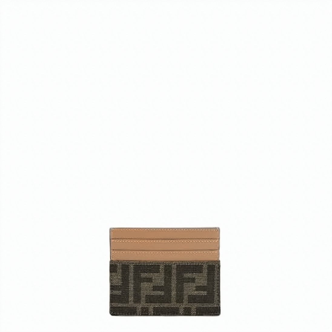 Fendi Monogrammed Calf Leather Cardholder
