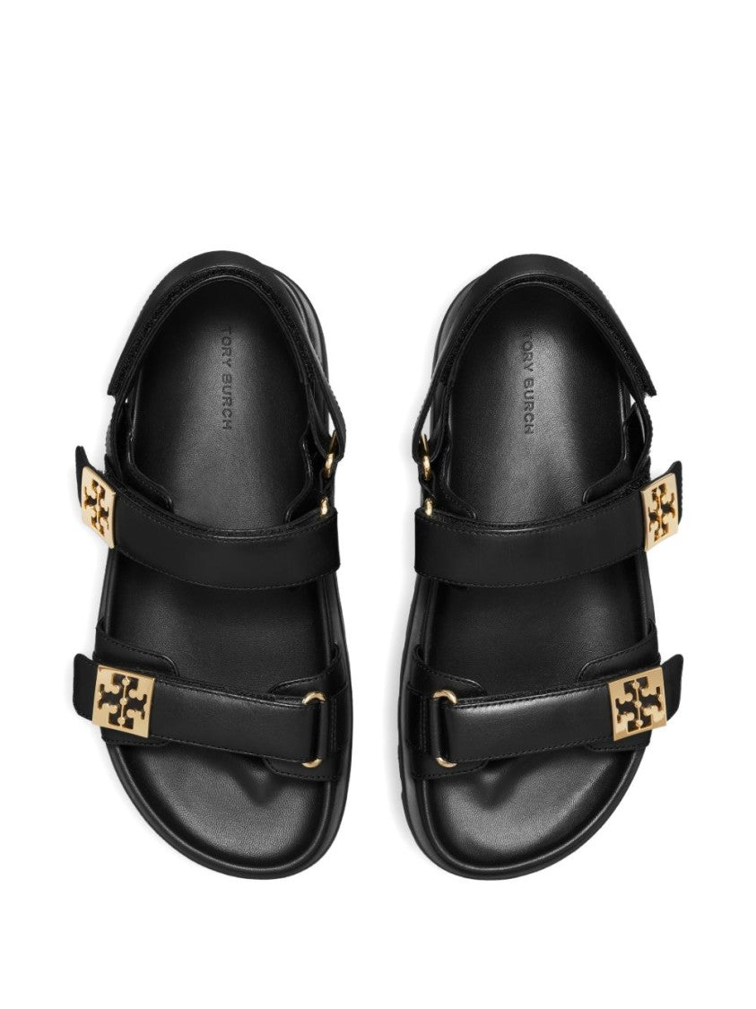 Tory Burch Elevated Sport Sandals With Touch-Strap Closure And Logo Hardware