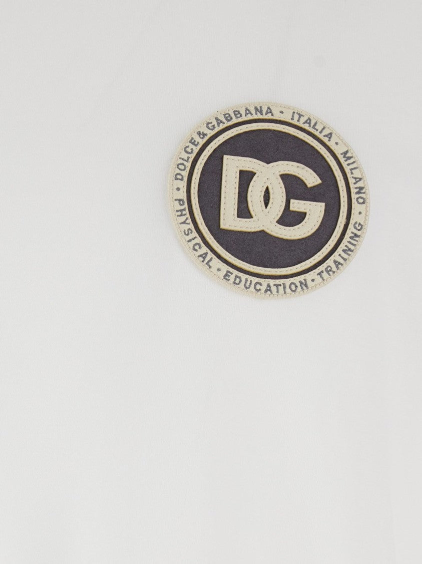 Dolce & Gabbana Optical White Logo Patch T-Shirt
