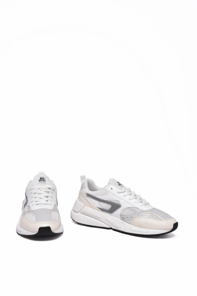 Diesel White Men Polyester Serendipity Sport Sneakers