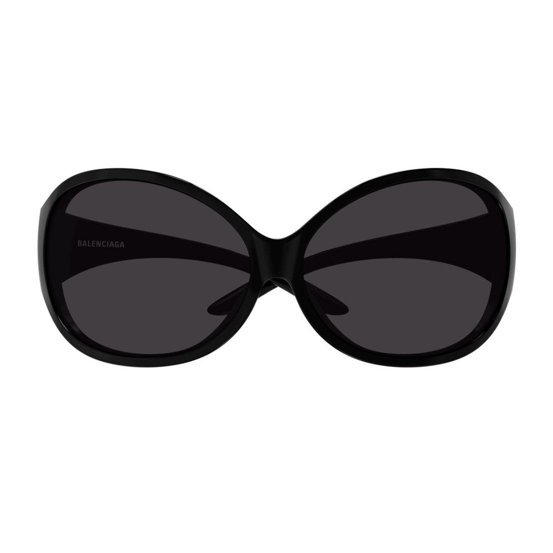 Balenciaga Black Linea Extreme Bio-Injected Wraparound Sunglasses