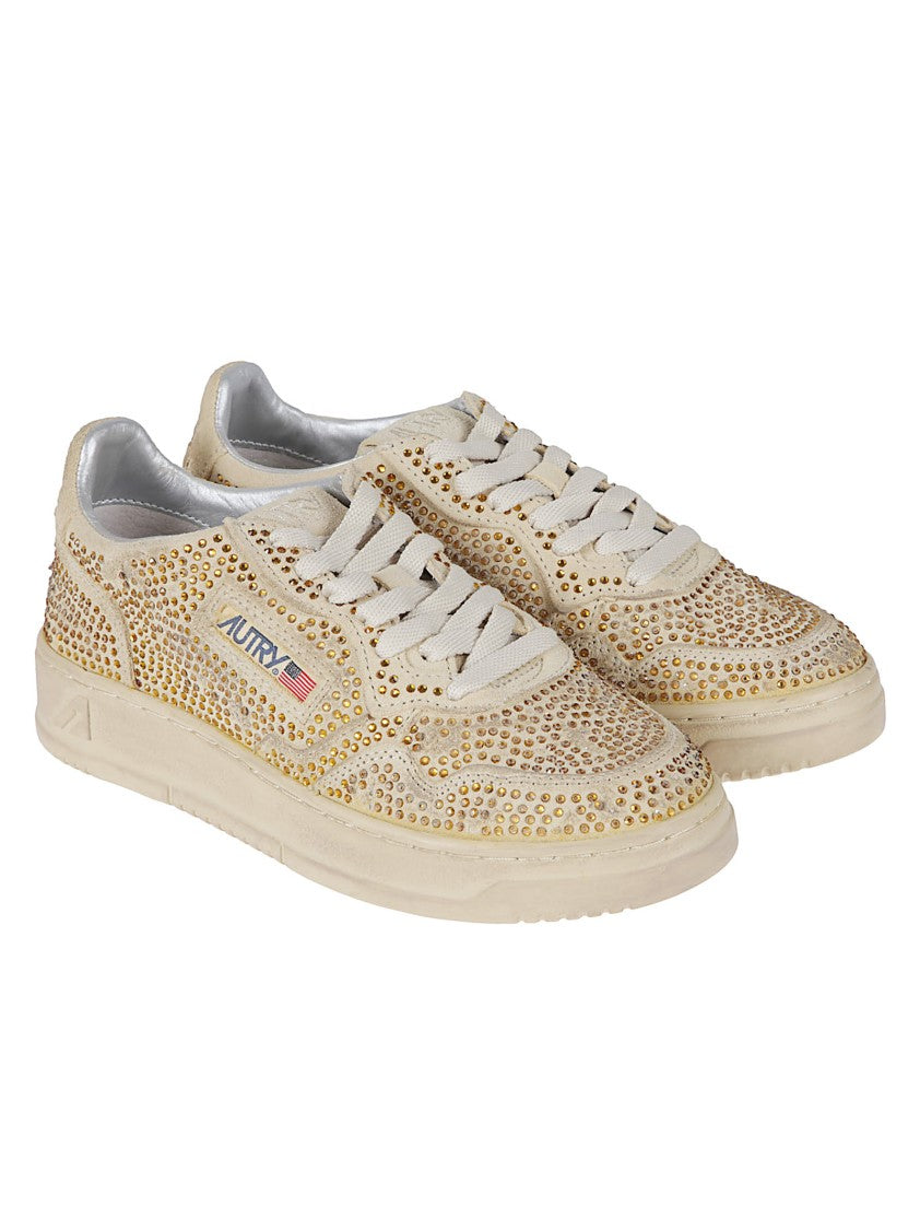 Autry Rose Collection Medalist Studded Sneakers