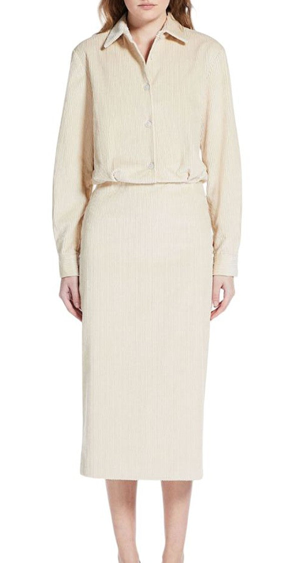 Max Mara Textured Corduroy Two-Piece Outfit