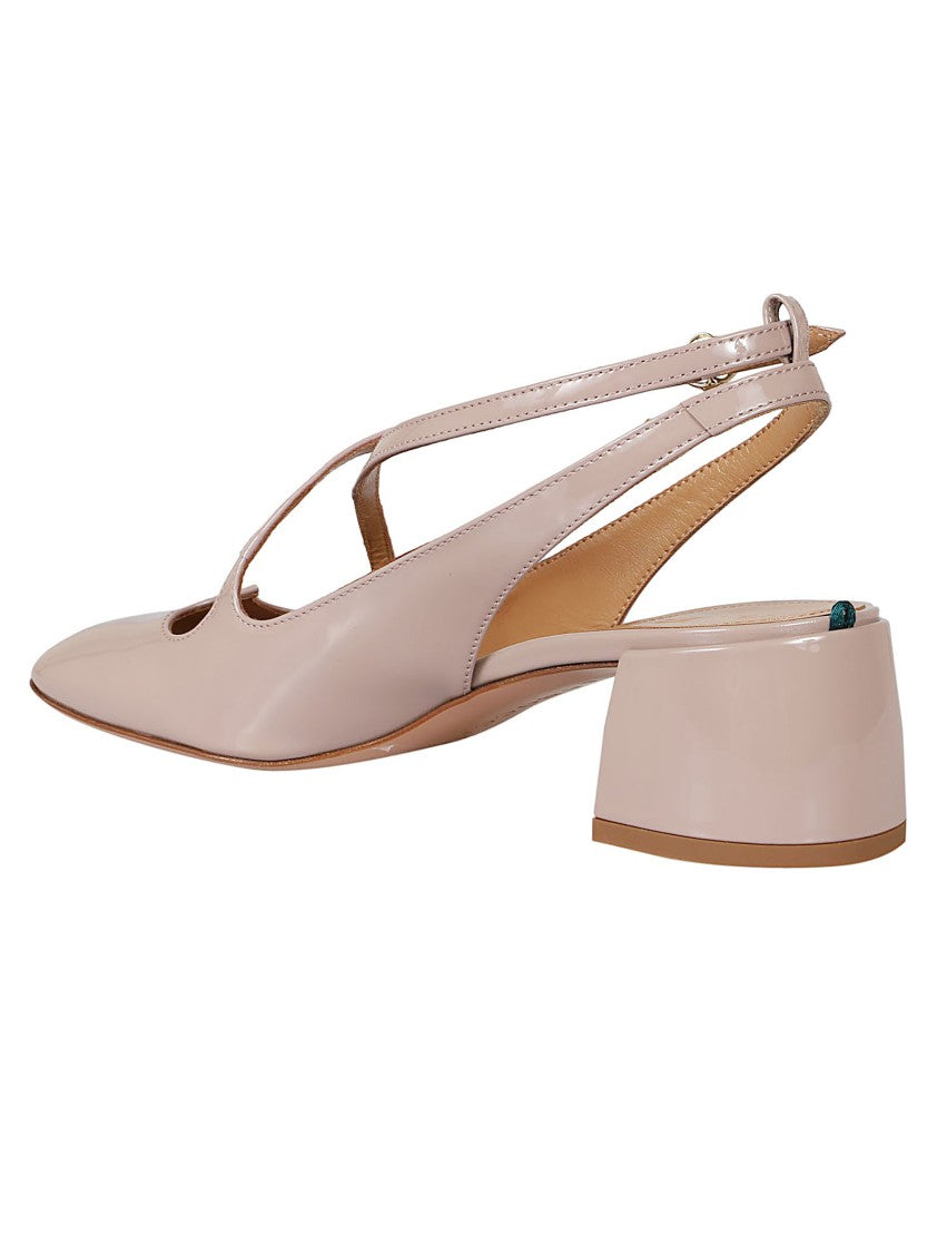A. Bocca Slingback Shoes With Pointed Toe And Cutout Design