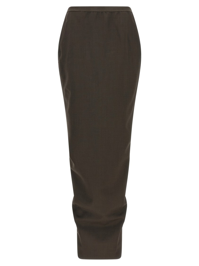 Rick Owens 'Soft Pillar Long' Skirt