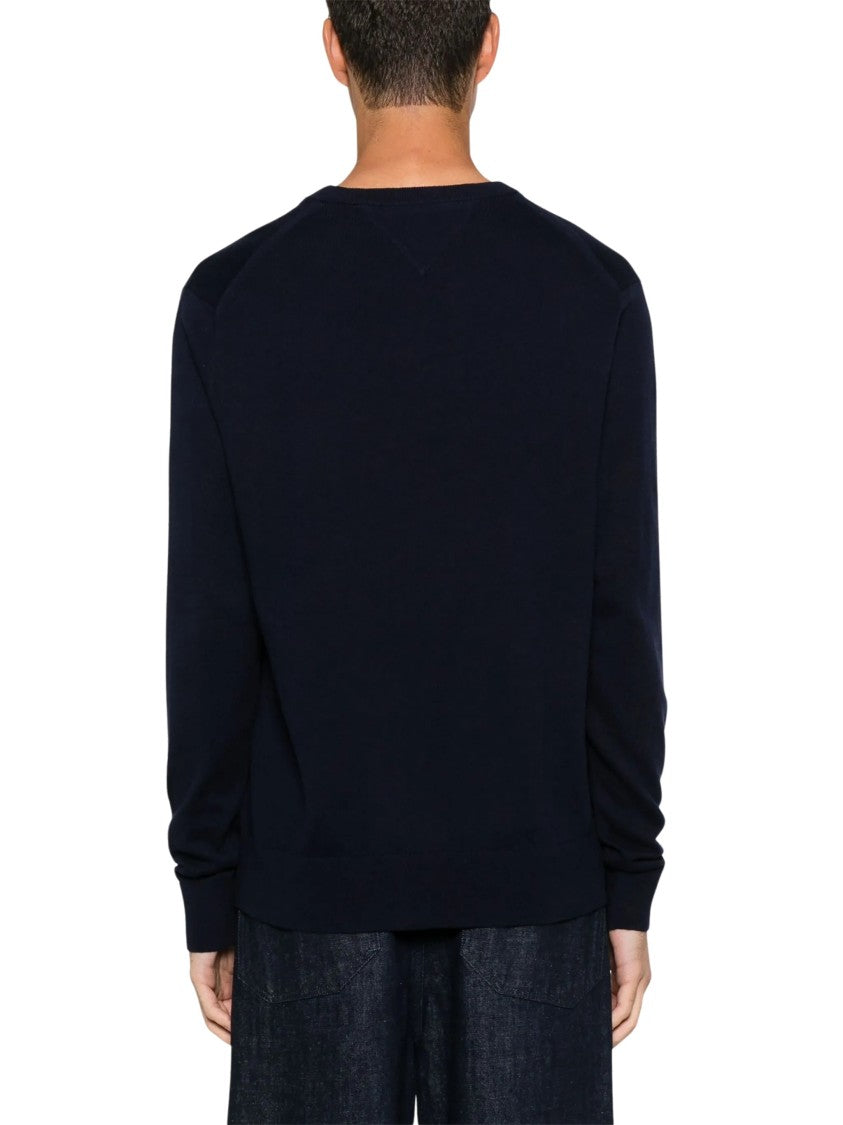 Tommy Hilfiger Pima Org Ctn Cashmere Navy Cotton-Blend Sweater