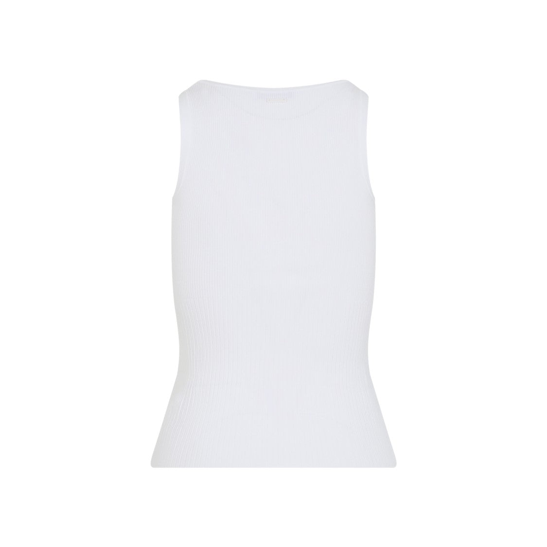 Max Mara Fitted Viscose Blend Sleeveless Top