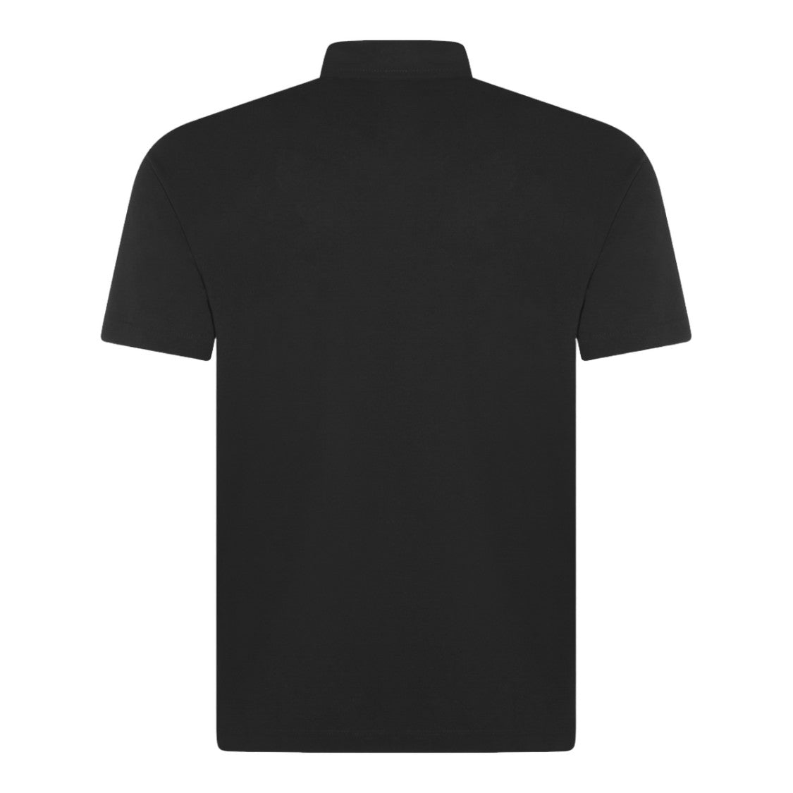 Zanone Black Polo With Round Neckline