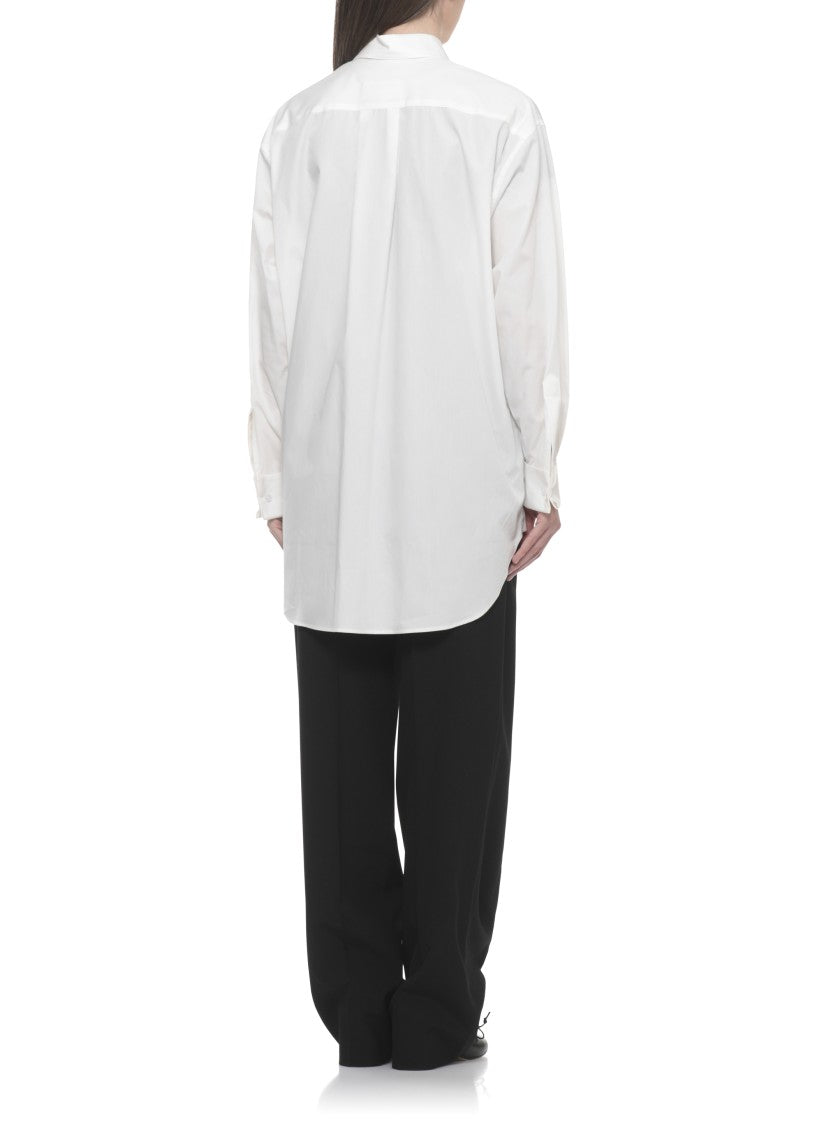 Mm6 By Maison Margiela White Printed Cotton Shirt