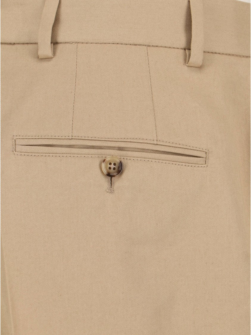 Ami Paris Cotton Bermuda Shorts – Beige