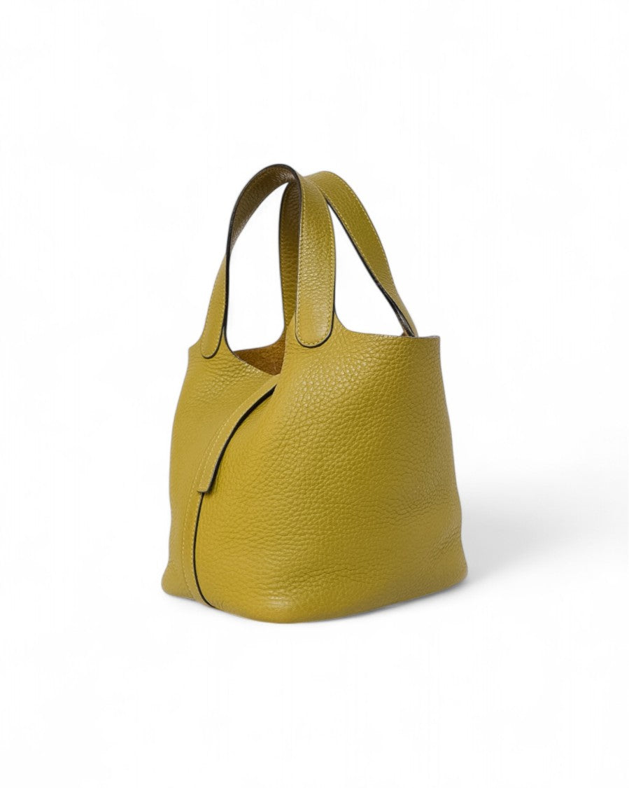 Hermès Picotin 18 Clemence Vert Anis