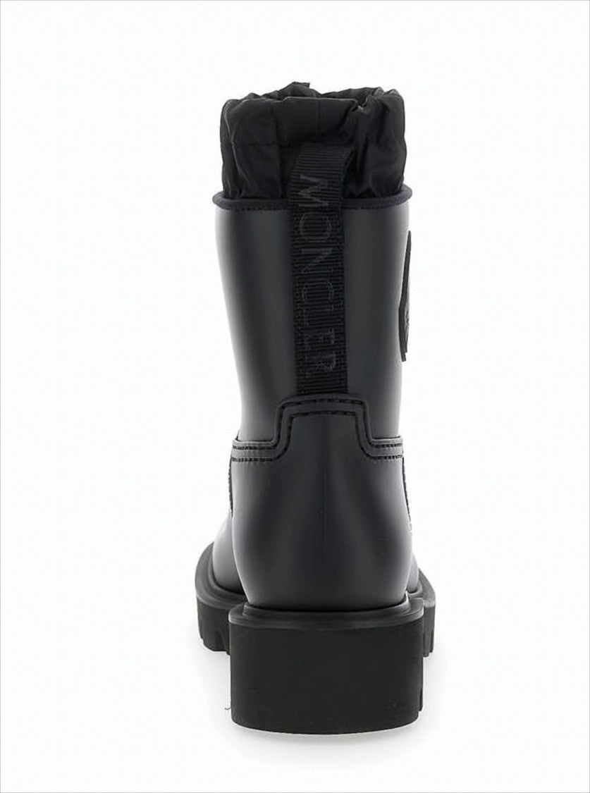 Moncler Matte Black Sole Ankle Boots