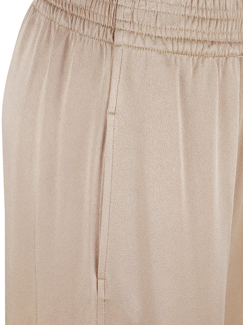 Fabiana Filippi Beige Wide-Leg Trousers With Elasticated Waist