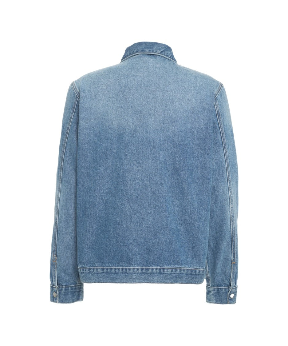 7 For All Mankind Denim Jacket With Full Zipper