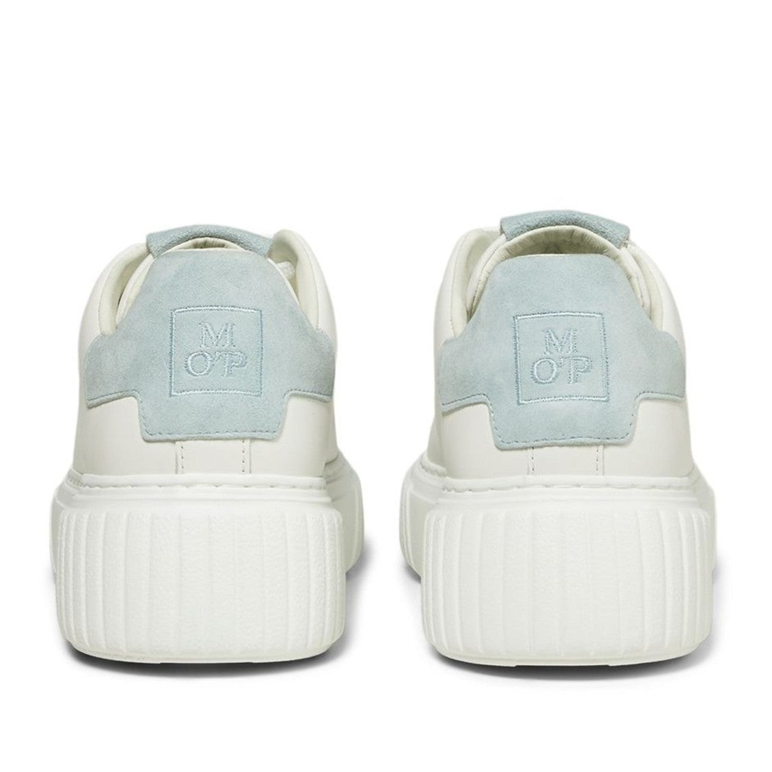 Marc O'polo White Svea Minimalist Textured Sole Leather Sneakers