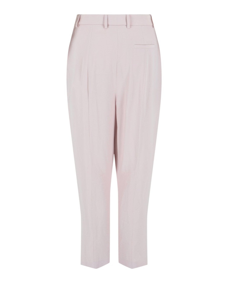 Alexander Mcqueen Straight Leg Trousers With Pleated Details