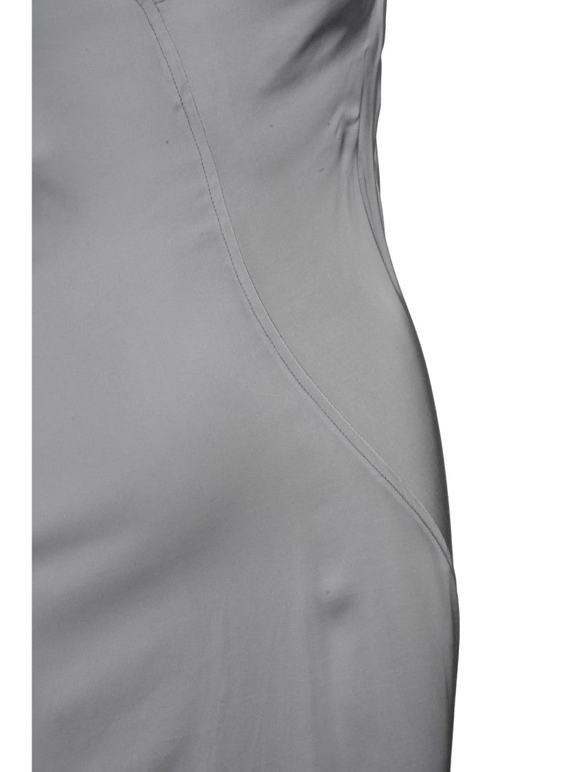 Jucca Grey Viscose Slip Dress