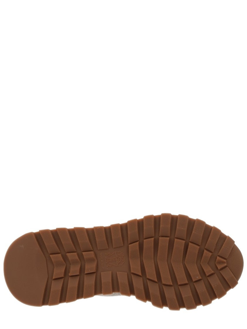 Brunello Cucinelli Runner Knitted Cotton Suede Sneakers