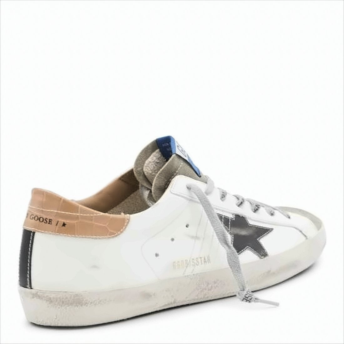 Golden Goose Distressed Low-Top Sneakers With Black Star Detail